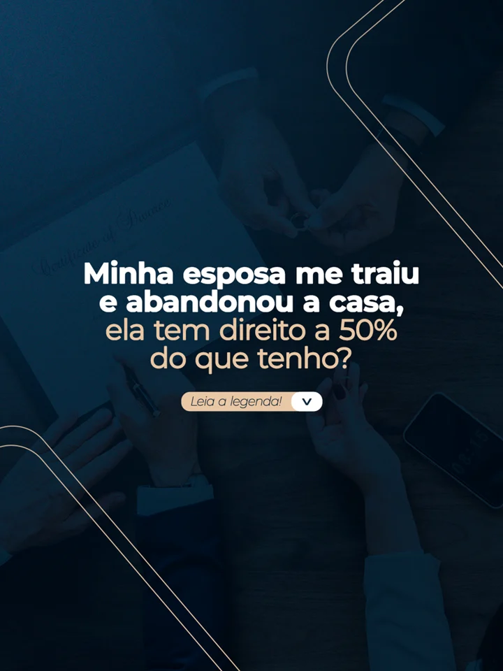Conteúdo jurídico sobre partilha de bens em fundo azul escuro.